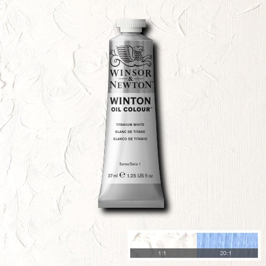 Winsor & Newton Oil Colour TITANIUM WHITE Winsor & Newton - Winton Oil Colour - 37mL Tubes - Series 1