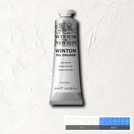 Winsor & Newton Oil Colour ZINC WHITE Winsor & Newton - Winton Oil Colour - 37mL Tubes - Series 1