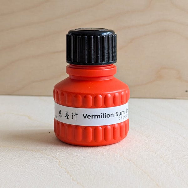 Yasutomo Traditional Ink Yasutomo - Liquid Sumi Ink - Vermilion - 2oz Bottle