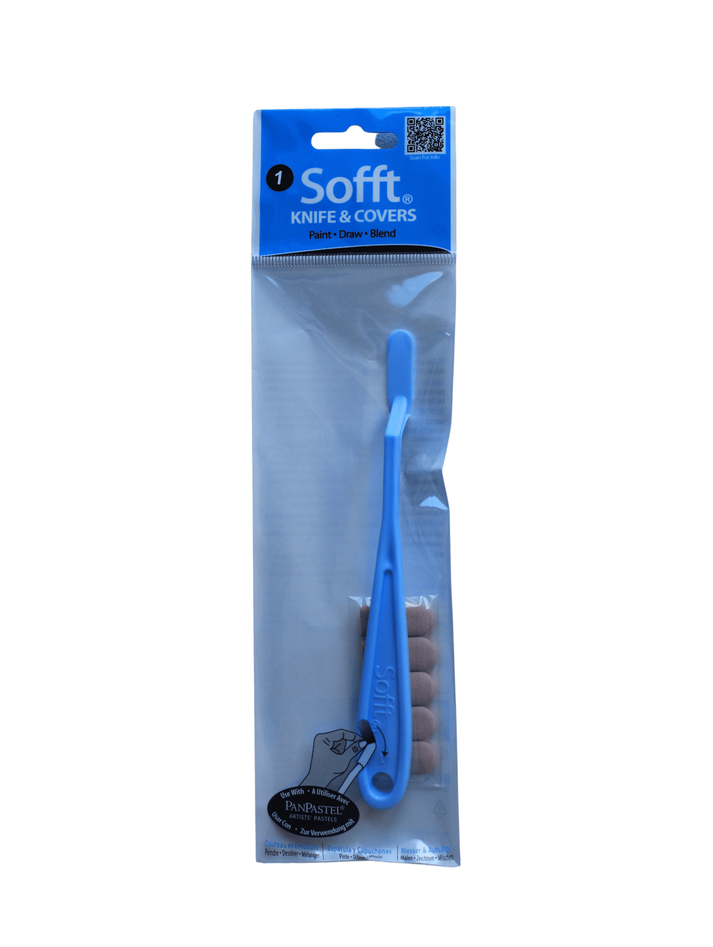 PANPASTEL Sofft Tools PanPastel - Sofft - Knives & Covers - Set of 4 - Round Tips - Item #65001