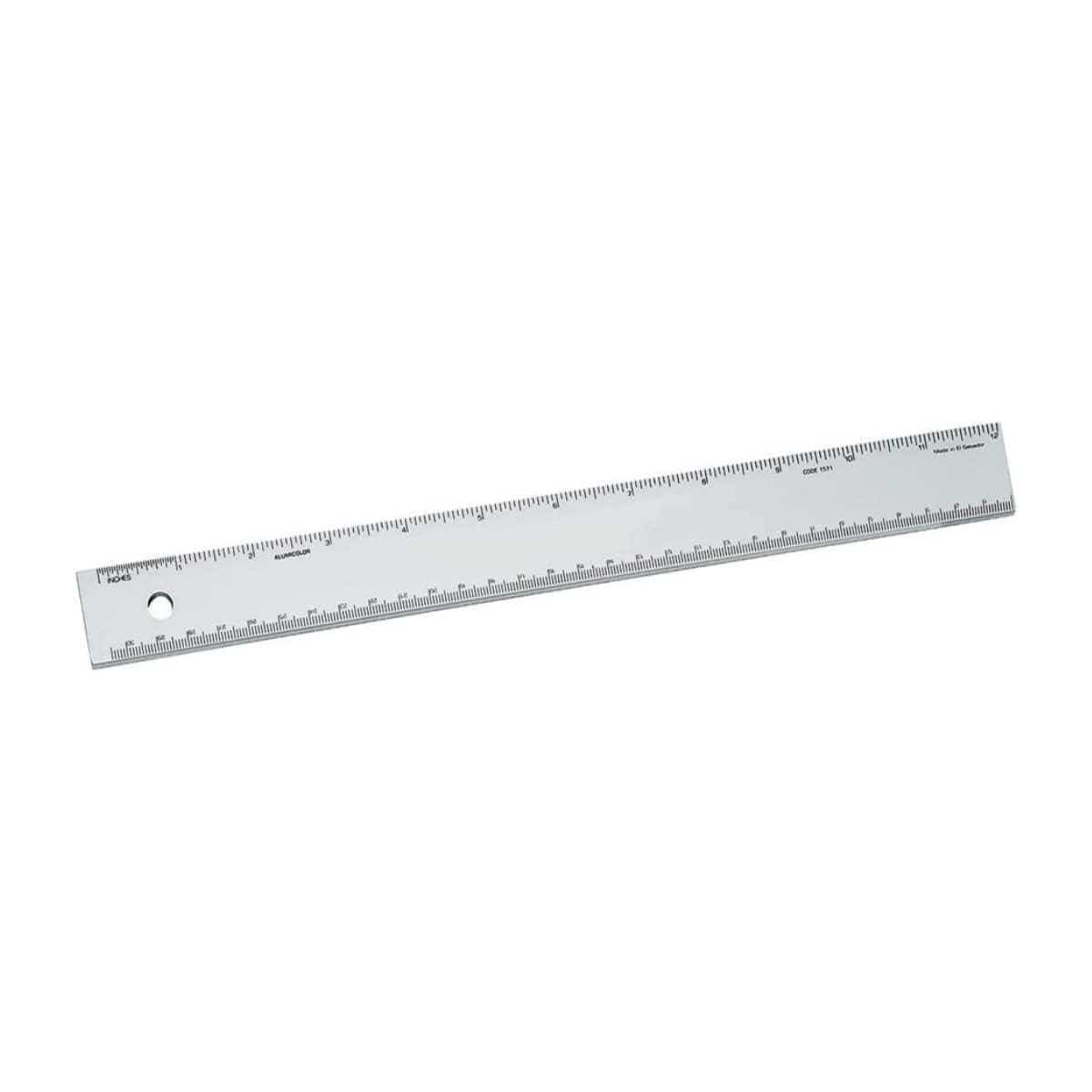 ALUMICOLOR STRAIGHT EDGE Alumicolor Non-Slip Ruler 12" 1571-1