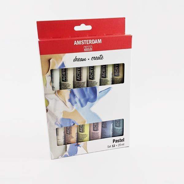 Amsterdam Acrylic Paint Set 12 Colours Pastel Gwartzman's