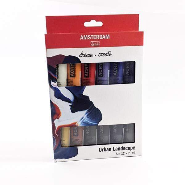 AMSTERDAM ACRYLIC SET Amsterdam Acrylic Set of 12 Colours - Urban Landscape