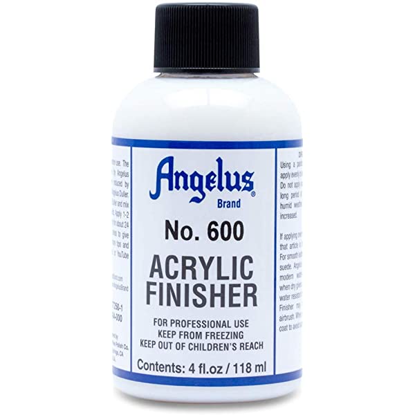 ANGELUS Acrylic Leather Paint Angelus - Acrylic Finisher - 4oz Bottle - Item #600