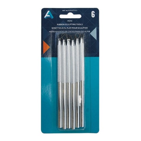 ART ALTERNATIVES Sculpting Tool Set Art Alternatives - Mini Ribbon Sculpt Tools - 6 Pieces - Item #AA17358