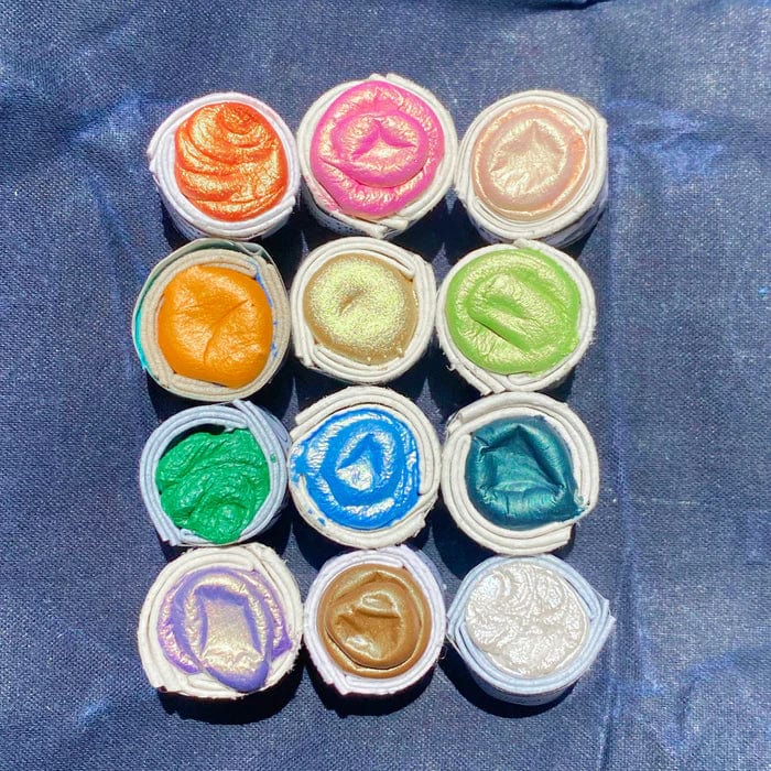 Beam Paints Watercolour Set Beam - Watercolour Paintstone Set - Sparkle Spectrum Bundle - 12 Colours