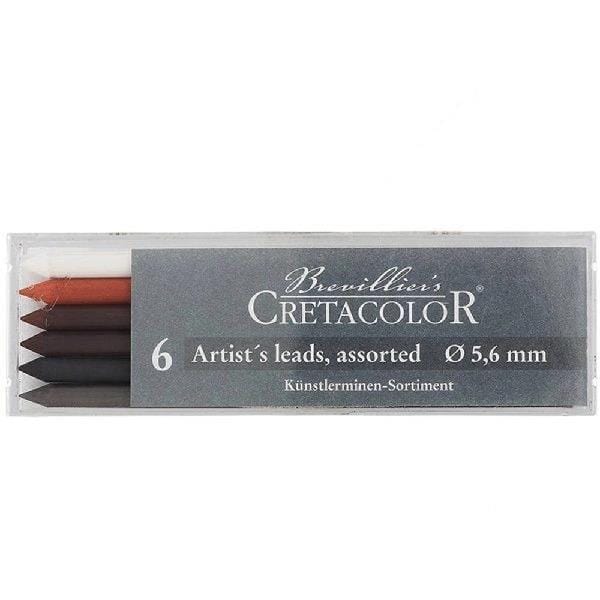 BREVILLIER'S ARTIST LEADS Brevillier's - Artist Leads - 6 Colours - Assorted - Cretacolor