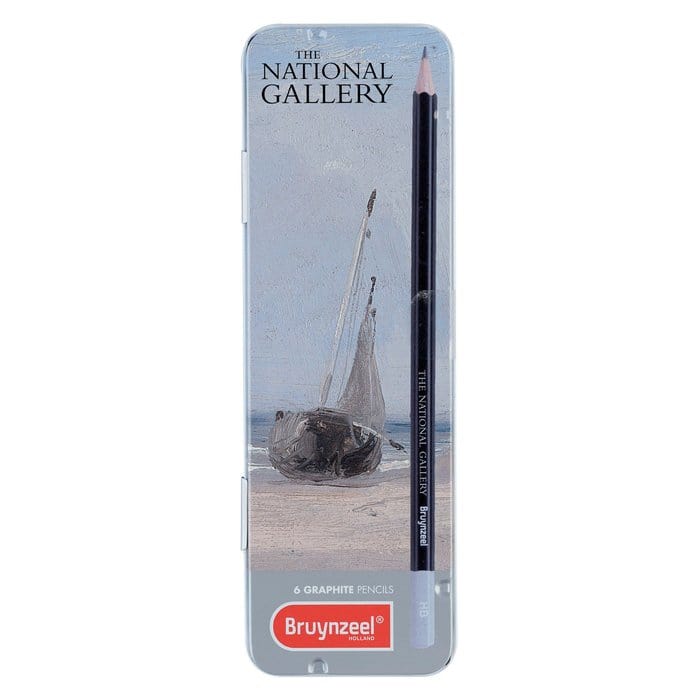 BRUYNZEEL Graphite Pencil Set Bruynzeel - Graphite Pencil Tin - Set of 6 - Item #580M06