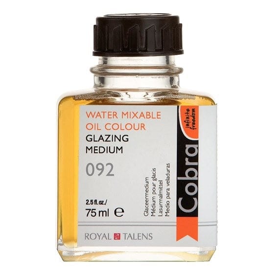 Cobra Water Mixable Oil Medium Cobra - Water Mixable Oil Colour - #92 Glazing Medium - 75mL Bottle - Item #24281092