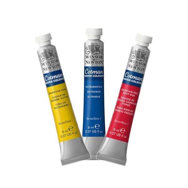 COTMAN WATERCOLOUR Winsor & Newton Cotman 8ml Watercolour Tubes, assorted colours. Series 1