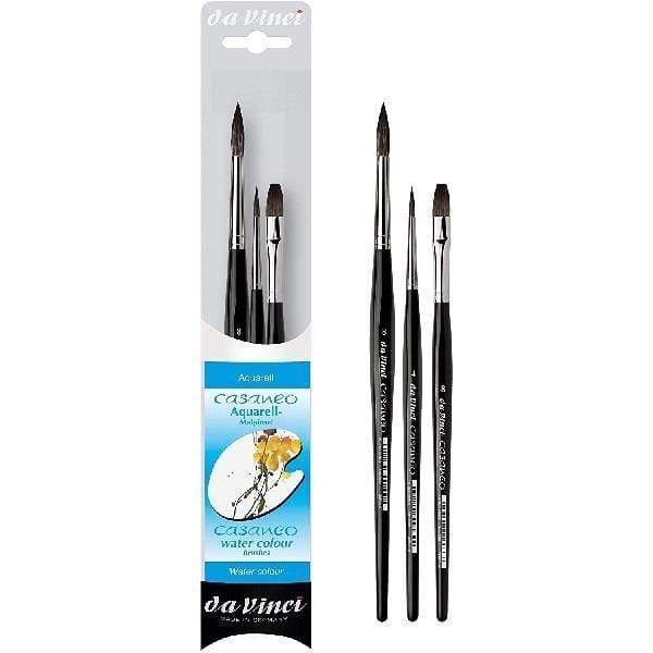 DAVINCI CASANEO SET OF 3 da Vinci - Casaneo - Set of 3 Water Colour Brushes - Synthetic - item# 5386
