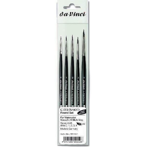 DAVINCI CASANEO SET OF 5 da Vinci - Casaneo -  Brush Set of 5 - Vegan - Round Set - Item# 5512A2