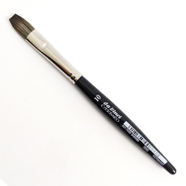 DAVINCI W/C BRUSH da Vinci CASANEO Water Colour Flat Brush - Mini Extra Small Size#10