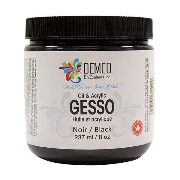 DEMCO GESSO-BLACK Demco Black Gesso 237ml