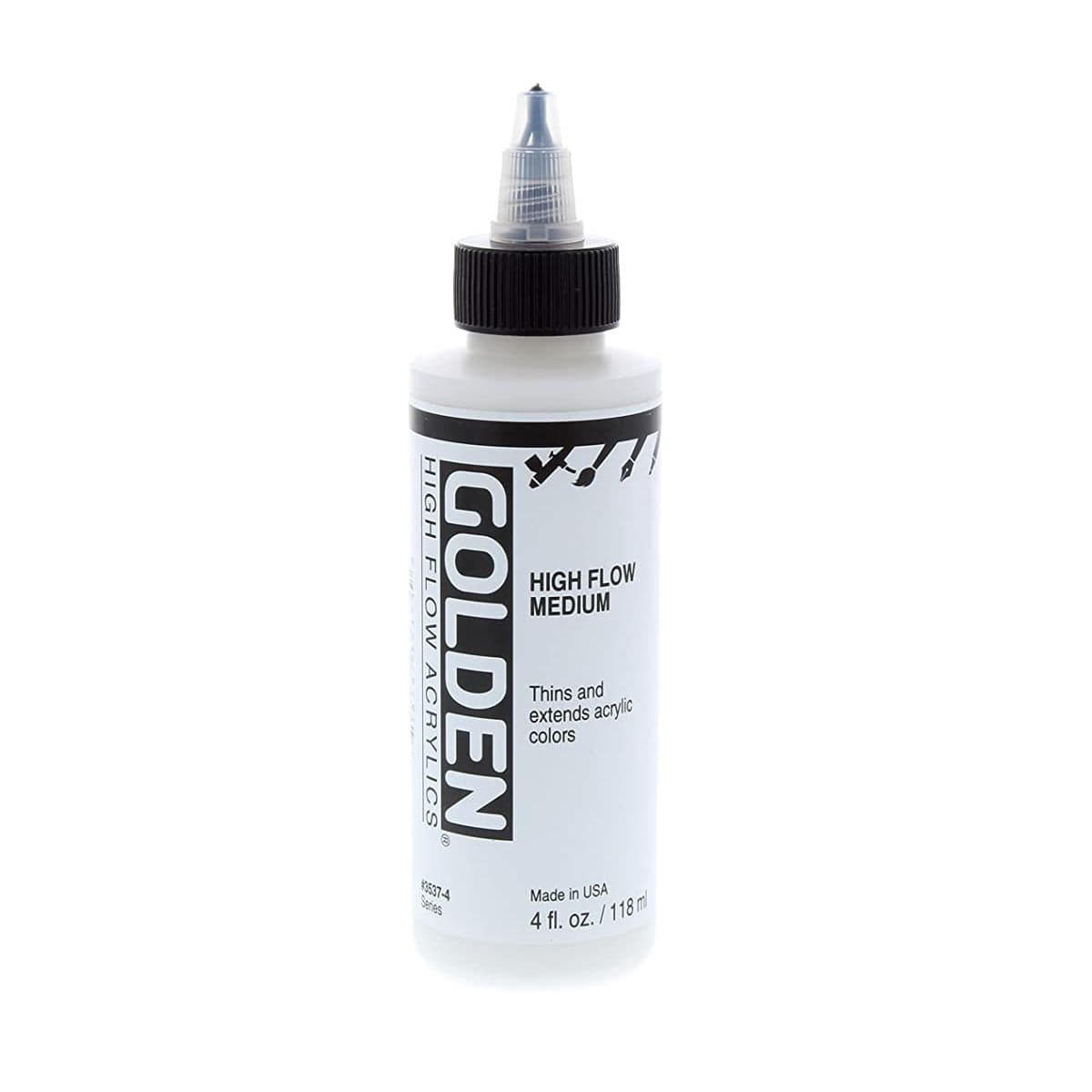 Golden Artist Colors High Flow Acrylic Medium Golden - High Flow Acrylic Medium -  118mL Bottle - Item #3537-4