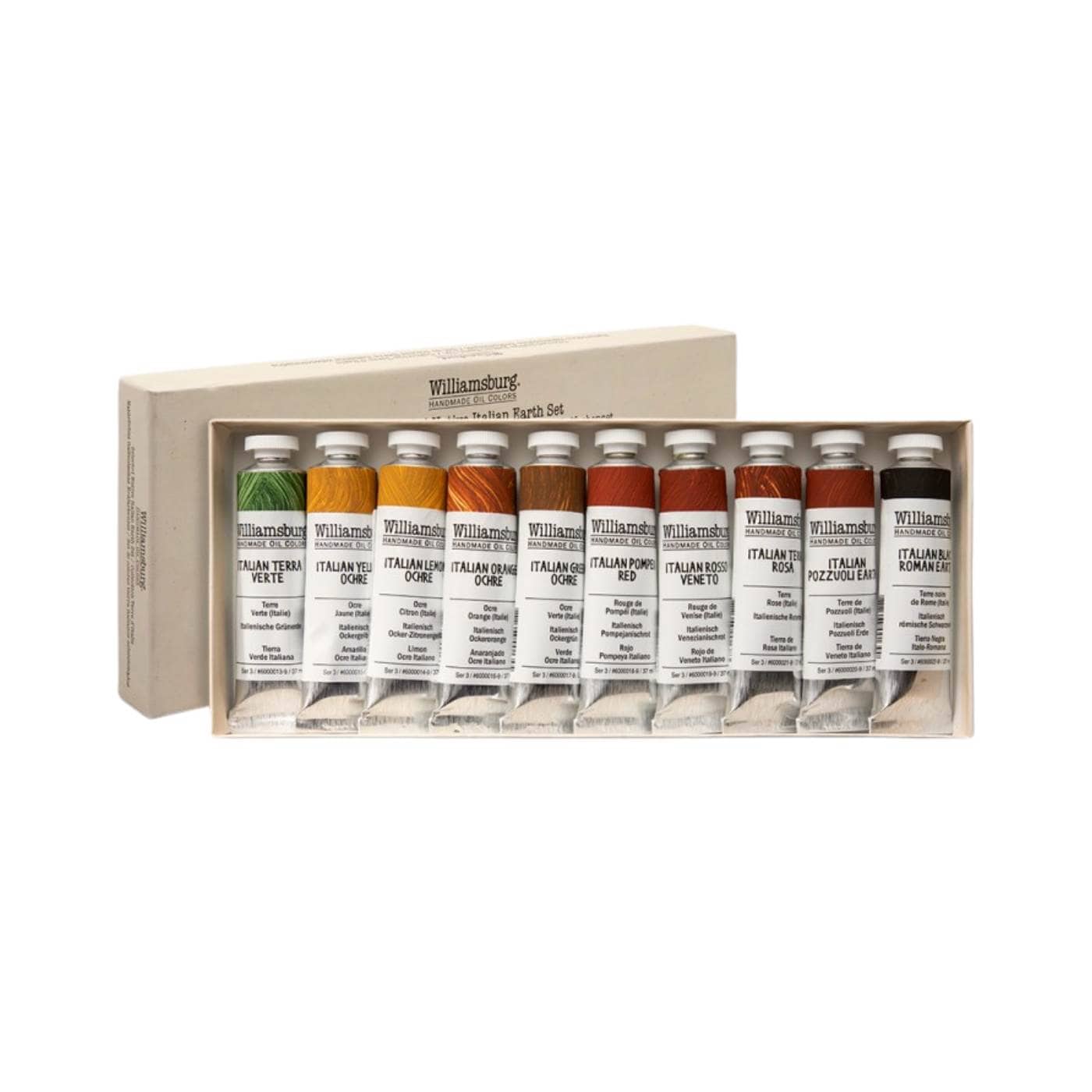 Golden Artist Colors Oil Colour Set Williamsburg - Handmade Oil Colours - 10 Tube Set - Native Italian Earth Colours - Item #6008400
