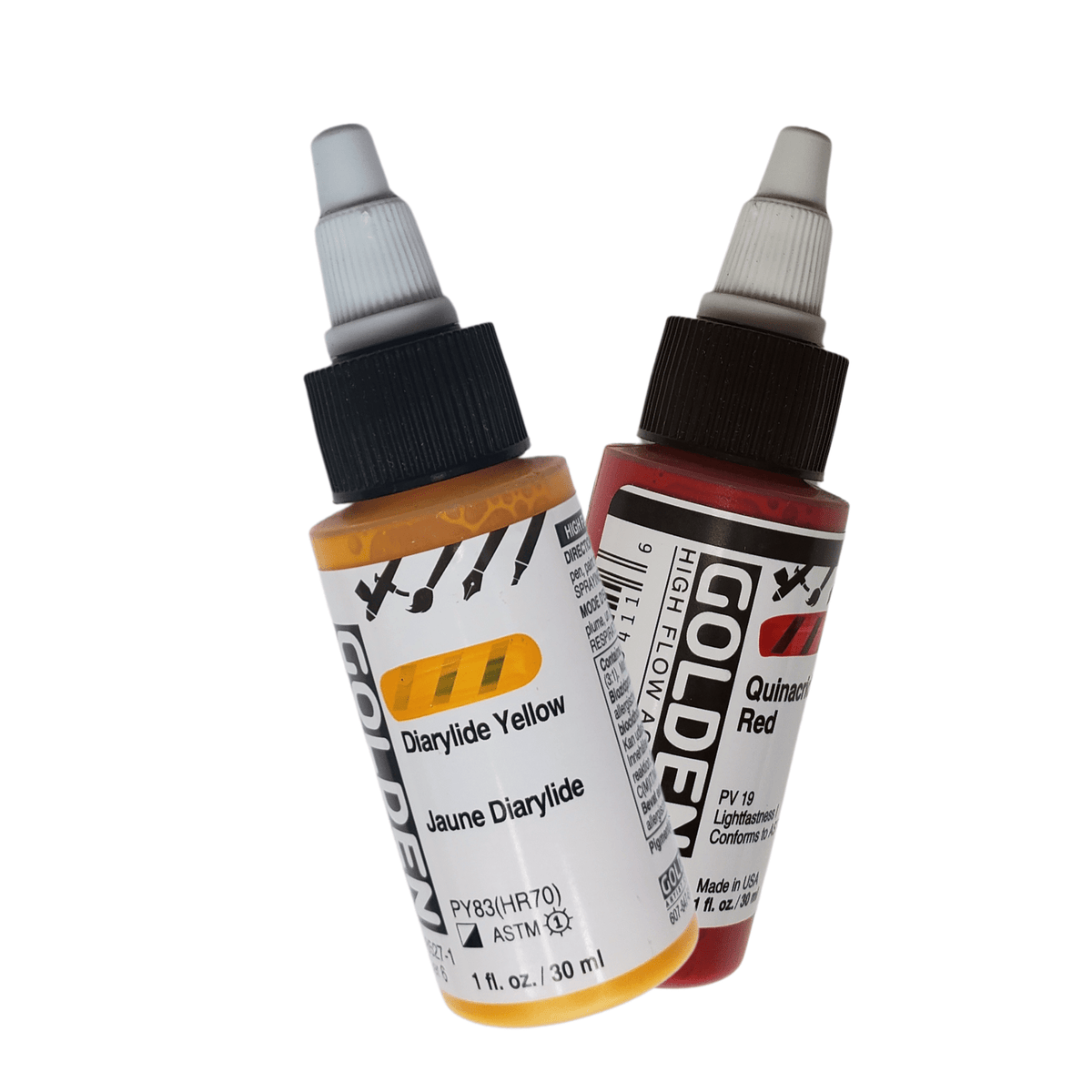 Golden High Flow: Airbrush Set (6 x 30ml) - Everything Airbrush