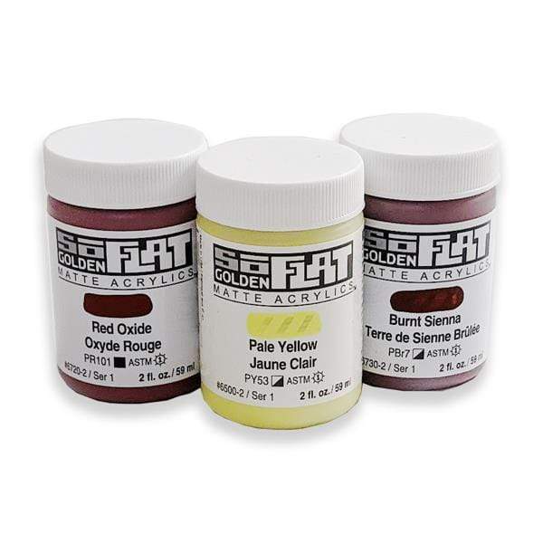 GOLDEN SOFLAT PAINT Golden - SoFlat - Matte Acrylic Paint - 2oz / 59ml - Series 1