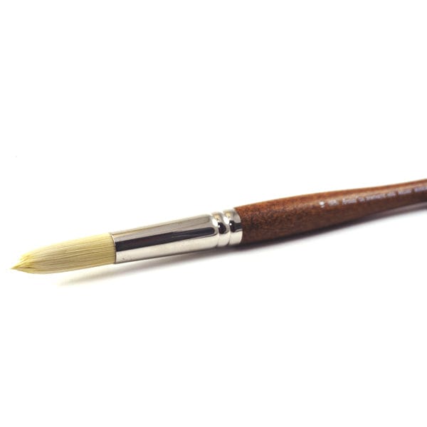 Gwartzman's Art Supplies Winsor & Newton - Artists' Oil Synthetic Hog Bristle - Long Handle - Round Brush #16 - item# 5010516