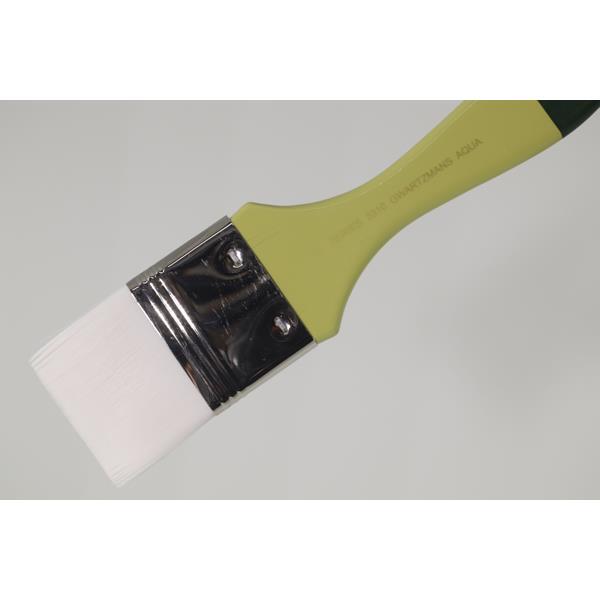 GWARTZMANS BRUSH WHITE TAKLON Gwartzmans White Taklon Large Flat 3310 Brush 2"