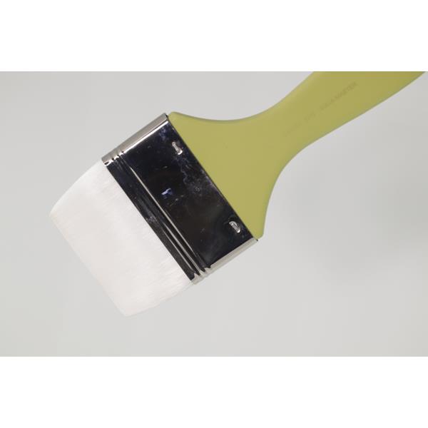 GWARTZMANS BRUSH WHITE TAKLON Gwartzmans White Taklon Large Flat 3310 Brush 3"