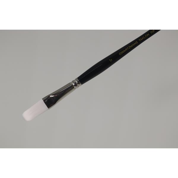 GWARTZMANS BRUSH WHITE TAKLON Gwartzmans White Taklon Filbert Brush 1/2"