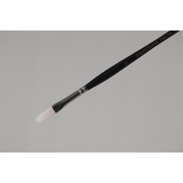 GWARTZMANS BRUSH WHITE TAKLON Gwartzmans White Taklon Filbert Brush 1/4"