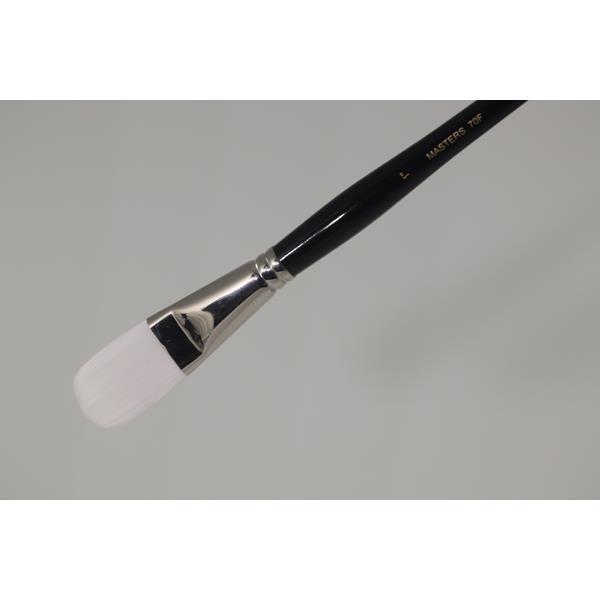 GWARTZMANS BRUSH WHITE TAKLON Gwartzmans White Taklon Filbert Brush 1" - item# 70F1