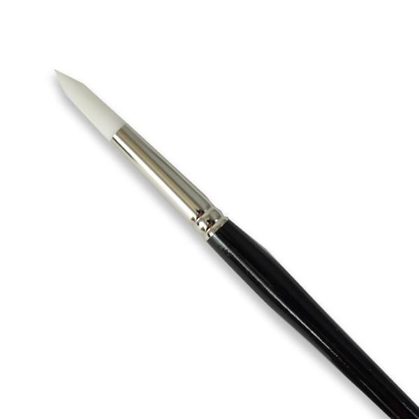 GWARTZMANS BRUSH WHITE TAKLON Gwartzmans White Taklon Round Brush #12 - item# 70R12