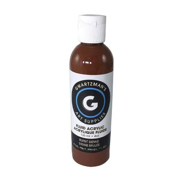 GWARTZMANS FLUID ACRYLIC BURNT SIENNA Gwartzmans Fluid Acrylics - 120ml