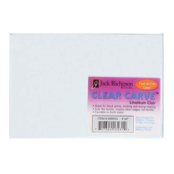 JACK RICHESON CLEAR LINOLEUM Jack Richeson Clear Linoleum 4x6"