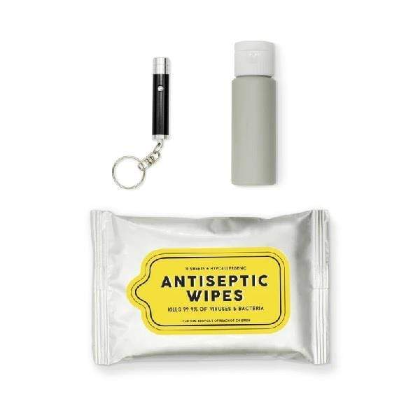 KIKKERLAND TRAVEL SANITIZING KIT Kikkerland Travel Sanitizing Kit with 3 Pieces