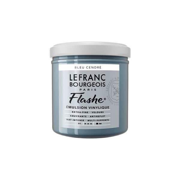 LEFRANC & BOURGEOISE FLASHE ACRYLIC BLUE ASH Flashe Vinyl Emulsion Paint 125mL - Series 1