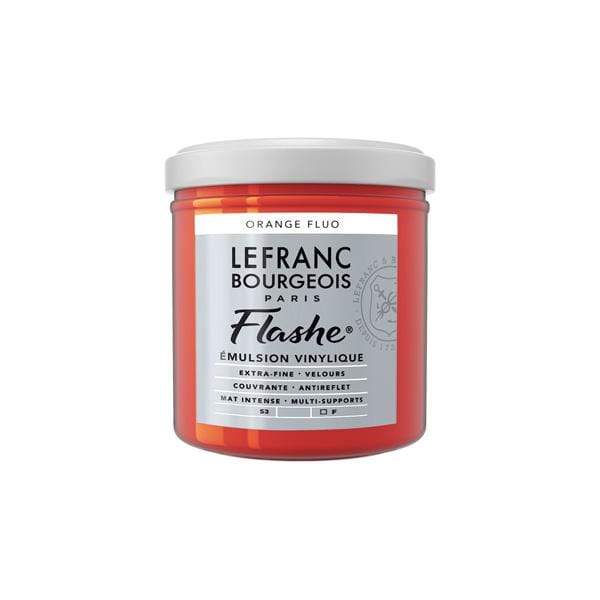 LEFRANC & BOURGEOISE FLASHE ACRYLIC FLUO ORANGE Flashe Vinyl Emulsion Paint 125mL - Series 3