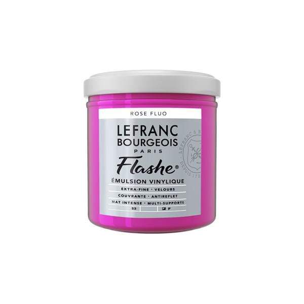 LEFRANC & BOURGEOISE FLASHE ACRYLIC FLUO ROSE Flashe Vinyl Emulsion Paint 125mL - Series 3
