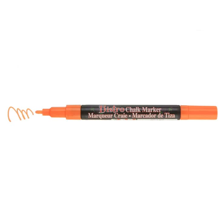 MARVY BISTRO CHALK MARKER FLUORESCENT ORANGE Marvy Bistro - Chalk Marker - 3mm