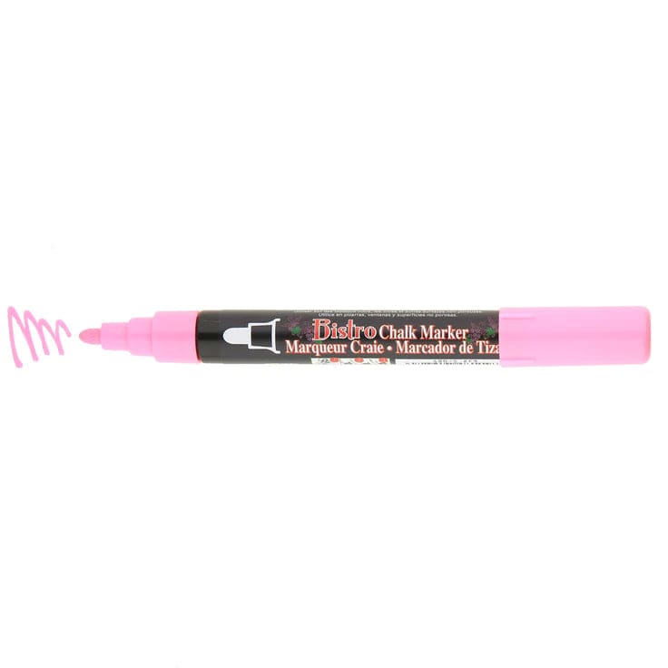 MARVY BISTRO CHALK MARKER FLUORESCENT PINK Marvy Bistro - Chalk Marker - 6mm