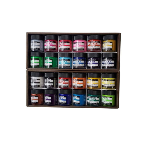 Nicker Colour Poster Paint Nicker - Poster Colours - Set of 24 Colours - 40mL Jars - Item #PC40ML24N