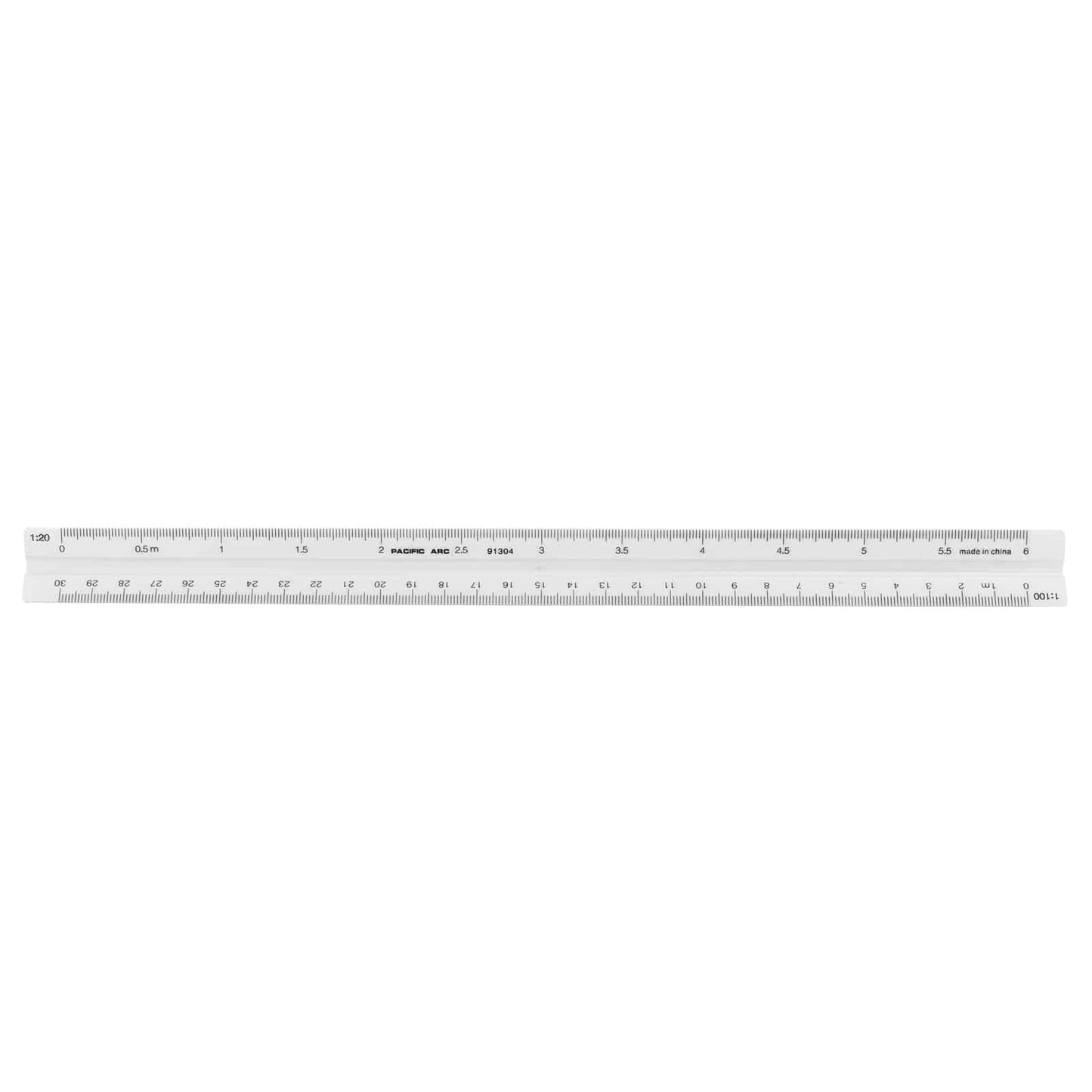 PACIFIC ARC Scale Ruler Pacific Arc - Tri-Scale Ruler - Mechancial Engineer Style - 30cm Metric - Scholastic - Item #91304