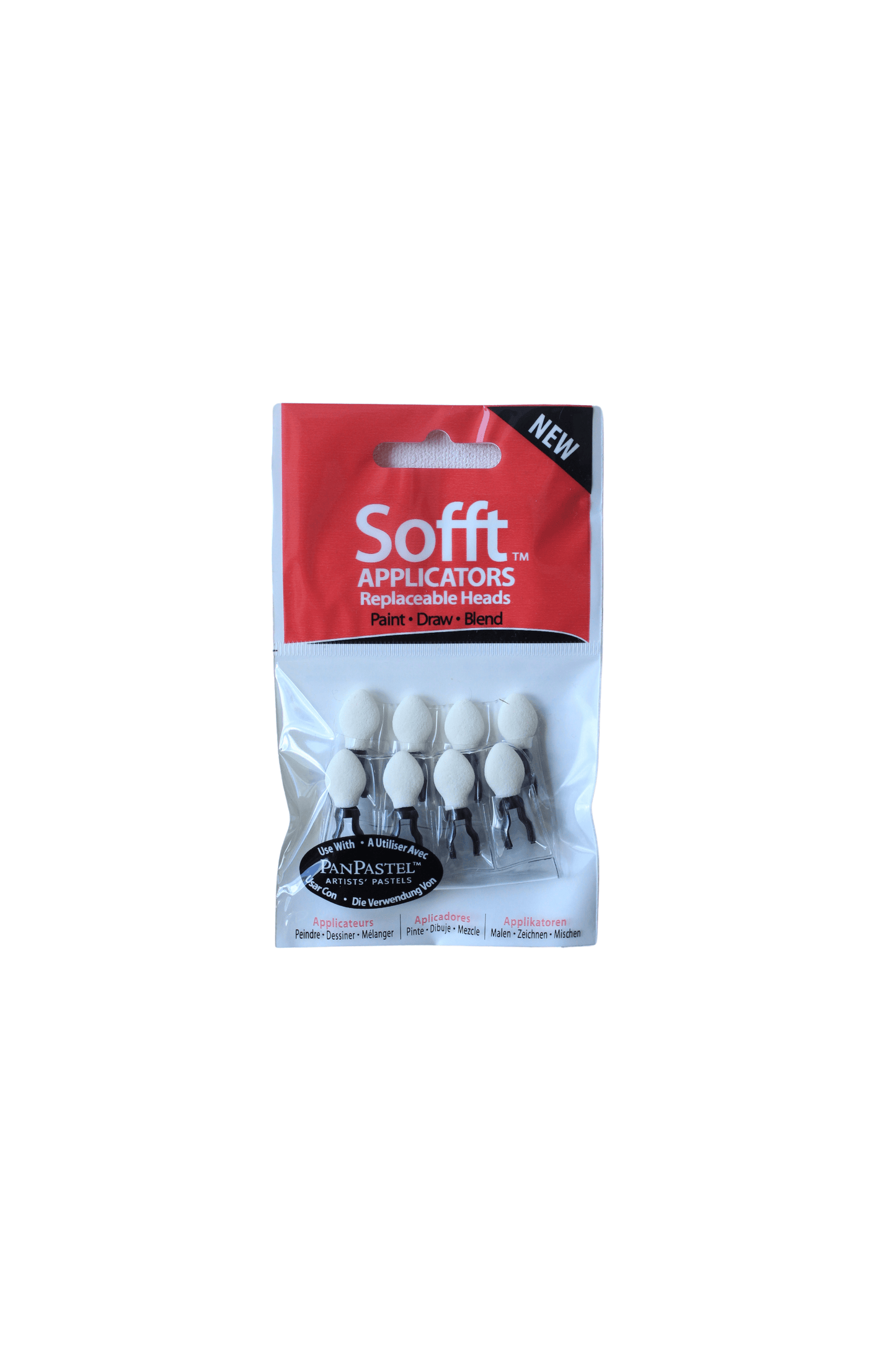 PANPASTEL Sofft Tools PanPastel - Sofft - Applicator Replaceable Heads - 8 Pieces - Item #63071