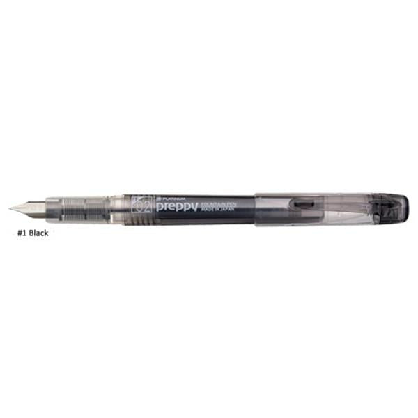 PLATINUM PREPPY PEN BLACK 02 Platinum Preppy Fountain Pen Extra-Fine