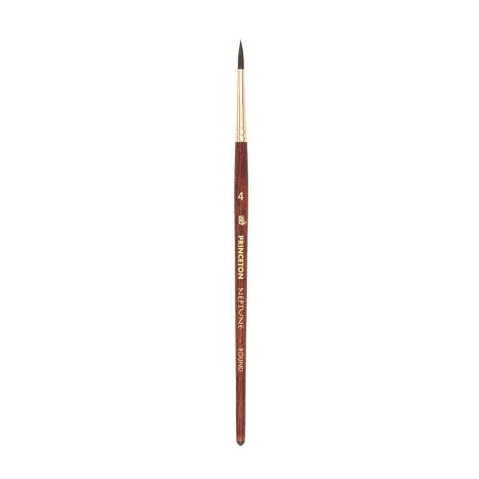 Princeton Artist Brush Co. Synthetic Brush Princeton - Neptune - Synthetic Squirrel Brush - Round - Size 4 - Item #4750R-4