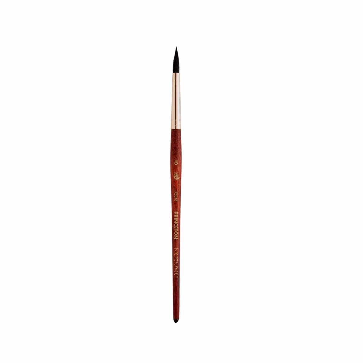 Princeton Artist Brush Co. Synthetic Brush Princeton - Neptune - Synthetic Squirrel Brush - Round - Size 8 - Item #4750R-8
