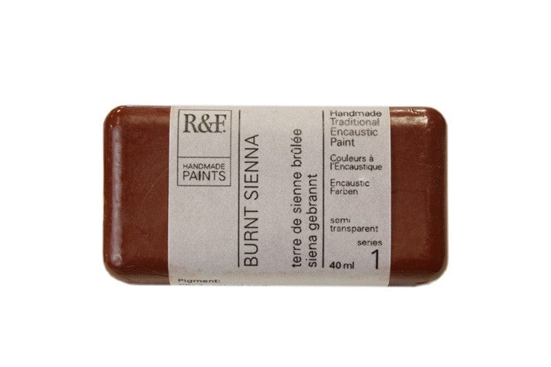 R&F Encaustics Burnt Sienna R&F - Encaustic Paints - 40mL Cakes - Series 1