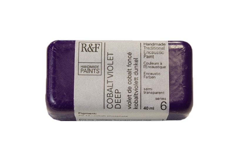R&F Encaustics Cobalt Violet Deep R&F - Encaustic Paints - 40mL Cakes - Series 6