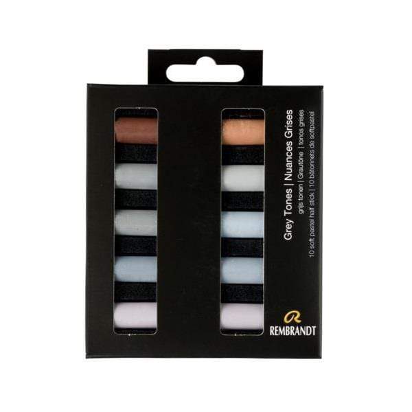 REMBRANDT SOFT PASTEL Rembrandt Soft Pastels Set of 10 - Grey Tones