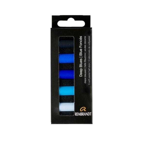 REMBRANDT SOFT PASTEL Rembrandt Soft Pastels Set of 5 - Deep Blues