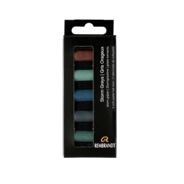 REMBRANDT SOFT PASTEL Rembrandt Soft Pastels Set of 5 - Storm Greys