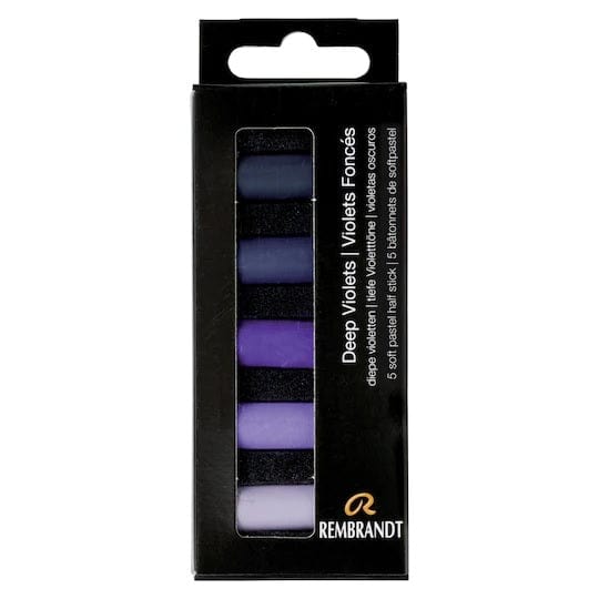 REMBRANDT SOFT PASTEL SET Rembrandt - Soft Pastels - Set of 5 - Deep Violets - Item #31820506