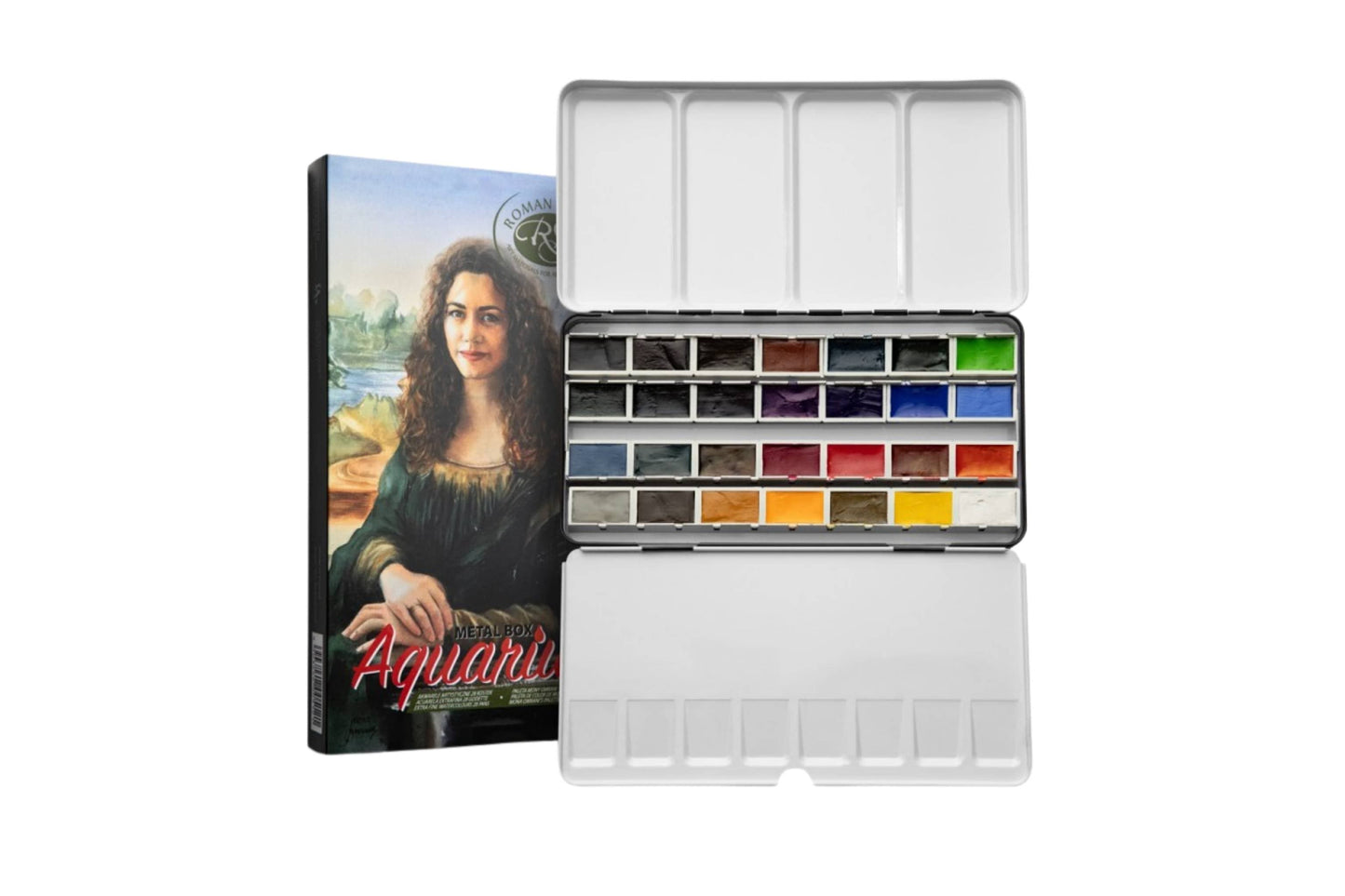 Roman Szmal Watercolour Set - Full Pans Roman Szmal - Aquarius Watercolour Set - Mona Omrani's Palette - 28 Full Pans